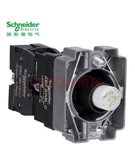 施耐德电气 XB2B附件 白色 带灯 24VAC/DC 1NO 金属 22mm ZB2BWB11C 按钮附件