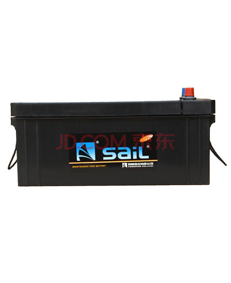 风帆（sail）6-QW-180 12V 汽车免维护电瓶蓄电池 大型货车轻卡大巴发电机组不收旧电瓶