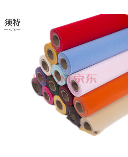 须特（XUTE）黑色100*100cm 自粘植绒布 背胶绒布 带胶柜台布首饰盒 加厚加密不干胶黑色 绒布布料