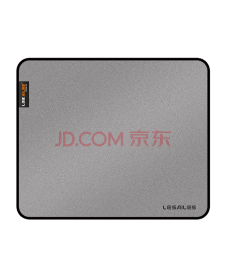 飞遁LESAILES300*250*4mm高密纤维细面专业电竞游戏鼠标垫 中号锁边电脑桌垫 浅灰色