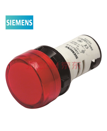 西门子 3SB6 LED型 24VAC/DC 红色 22mm 塑料 3SB62136AA201AA0 指示灯