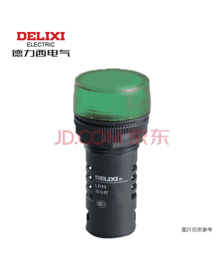 德力西 LD1122B41Q3 升级替换:LD11S 指示灯 LD11s-224Q3 AC 380V 绿丨LD11S224Q3,F