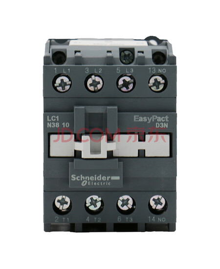 施耐德接触器380VAC线圈电压 EasyPact D3N 3P 38A 50Hz 辅助触点1开/1NO LC1N3810Q5N交流接触器