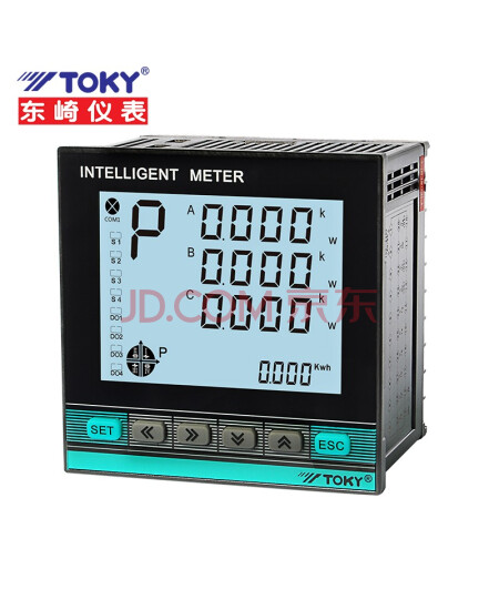 东崎（TOKY）DS9L 液晶智能三相电力仪表 高精度多功能电压电流功率数显表