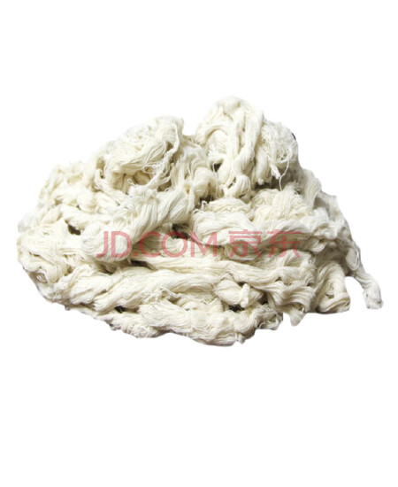 SHUANGDEJD 短白色棉质纱25kg/包/短白色 工业擦拭棉纱 1kg装