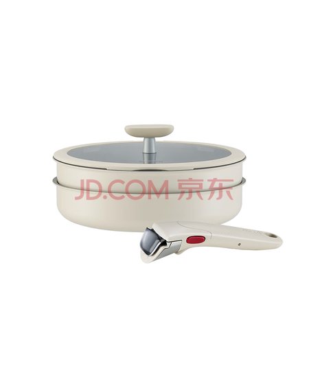 苏泊尔（SUPOR）可拆卸手柄可折叠不沾陶瓷覆层多功能四件套锅具套装不挑炉灶