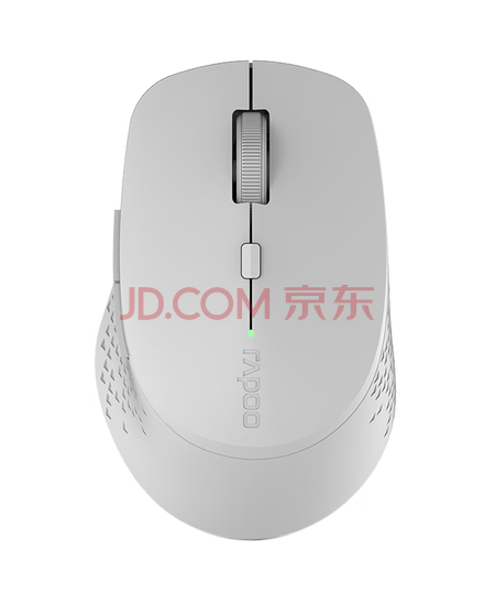 雷柏（Rapoo） M300G 无线蓝牙鼠标 办公鼠标 轻音鼠标 便携鼠标 人体工程学 电脑鼠标 笔记本鼠标 浅灰色