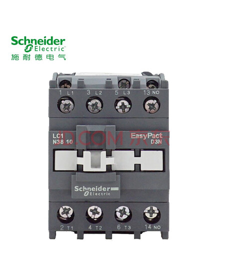 施耐德接触器220VAC线圈电压 EasyPact D3N 3P 38A 50Hz 辅助触点1开/1NO LC1N3810M5N交流接触器