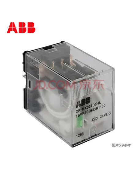 ABB中间继电器 CR-MX024DC4L(10139384) 4对触点 5A 带灯 24VDC 10229062,A