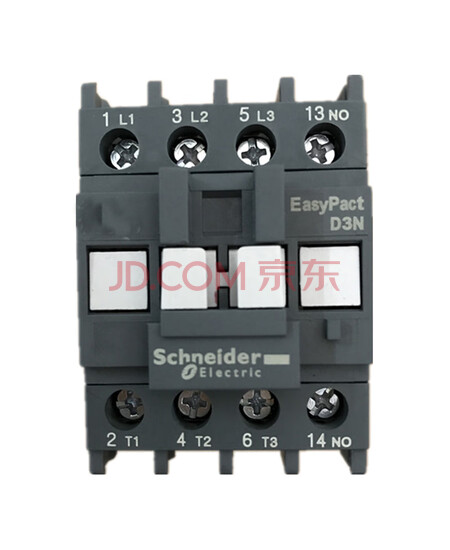 施耐德接触器24VAC线圈电压 EasyPact D3N 3P 6A 50Hz 辅助触点1开/1NO LC1N0610B5N交流接触器