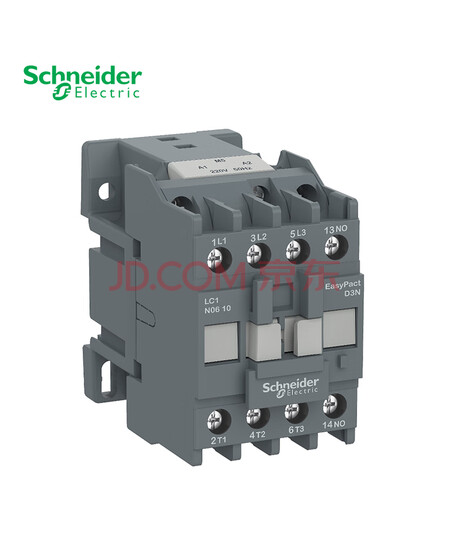施耐德接触器110VAC线圈电压 EasyPact D3N 3P 18A 50Hz 辅助触点1开/1NO LC1N1810F5N交流接触器