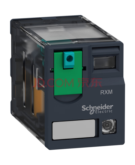 施耐德继电器24V RXM中间继电器14脚 |4开4闭 DC24V 6A|带LED指示灯 RXM4AB2BD