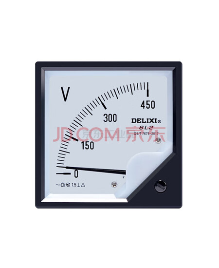 德力西电气 模拟指示电测量仪表；6L2 电压表 450V
