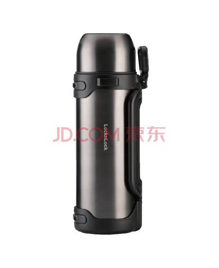 乐扣乐扣（LOCK&LOCK）手提保温壶户外不锈钢家用车载保温瓶大容量2L灰色LHC1478DGRY