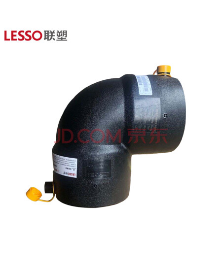 联塑(LESSO)90°电熔弯头(PE配件)  钢丝骨架配件1.6MPa黑色 dn75 定制款