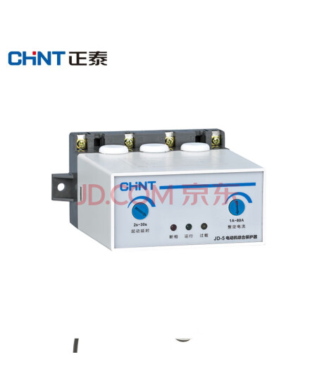 正泰（CHNT）电机保护器 电机综合保护器JD-5-1A～80A-AC380V（常开）