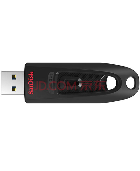 闪迪（SanDisk）64GB USB3.0 U盘 CZ48至尊高速 黑色 读速130MB/s 经典USB3.0 U盘 安全可靠