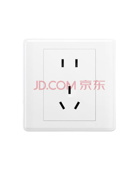 钢隋暗装五孔插座 10A  白色 一个价