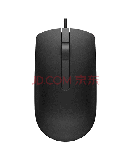 戴尔（DELL）MS116 鼠标有线  商务办公经典对称 有线鼠标 USB接口 即插即用 鼠标 （黑色）