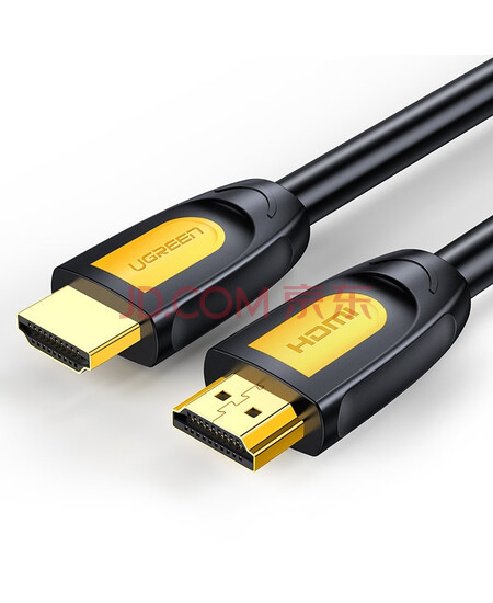 绿联 HD101 HDMI线 长线工程级 4K数字高清线3D视频线黄黑头 1.5米 10128笔记本