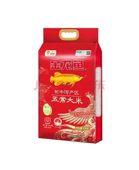 金龙鱼 牤牛河产区五常大米5kg 6步技术锁鲜 家庭装 礼品装