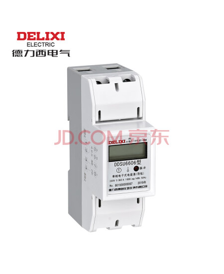 德力西 DDSU6606 单相 220V 5(60)A 电子式 DDSU6606M160M122P 电能表