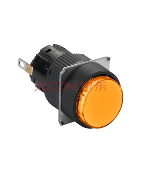 施耐德电气 国产XB6EAV塑料一体式圆形指示灯 24VDC 16mm 橙色 XB6EAV8BF
