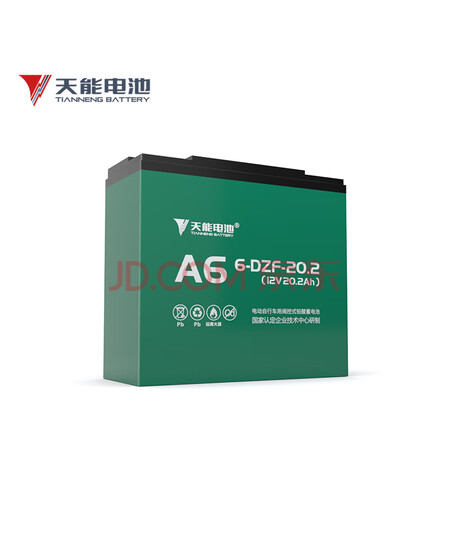 天能 12V20AH 电动车电池 6-EVF-20.2