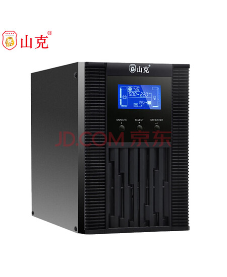 山克 UPS不间断电源3000VA稳压器2400W在线式服务器电脑后备用电源应急家用办公SC3K【内置电池】企业专享