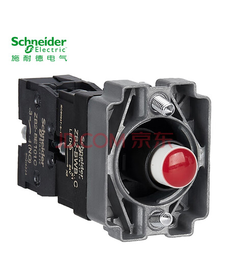 施耐德电气 XB2 22mm 按钮指示装置附件 ZB2BWB41C LED型带触点按钮基座