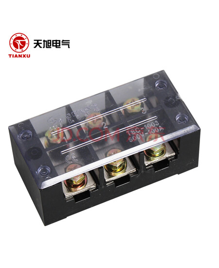 盛菱TBC-1003系列固定式大电流接线端子排100A/3P铜接线排电线连接器火线排 1个