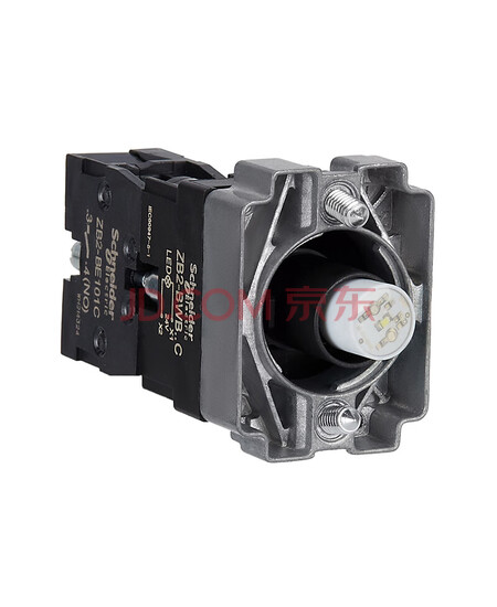 施耐德电气 XB2B 基座+LED触点模块  1NC 蓝色 380VAC  ZB2BW062C