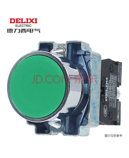 德力西DELIXI按钮开关LAY5S系列LAY5s-BA 绿 1NO(标准型平钮)LAY5SBA31,F