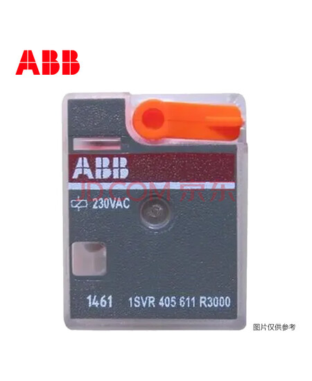 ABB中间继电器 CR-M230AC2L 2对触点 12A 带灯 220VAC 10050159,A