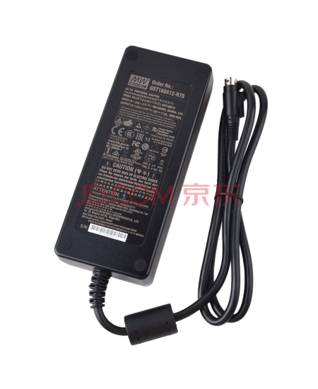 明纬（MEANWELL）开关电源12V 11.5A 适配器企业级三插进线  GST160A12-R7B（不含输入线）