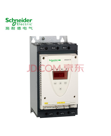 施耐德启动器ATS22智能型 三相400VAC 45KW 81A 标准应用 内置接触器 软起动器一经采购不支持7天无理由退换货