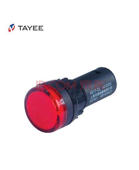 上海天逸电器  led电源指示灯配电箱220信号灯通用显示灯 红色；AD17-22/AC220V R