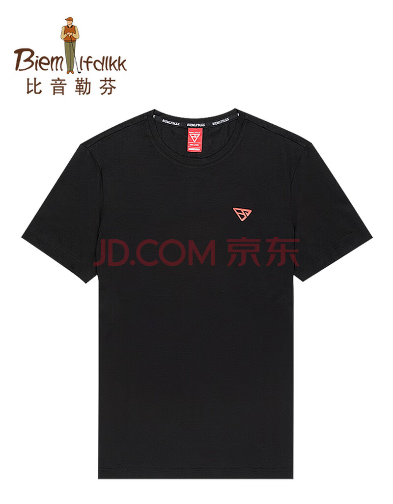 比音勒芬(biemlfdlkk)男装短袖t恤3221815206 黑色07