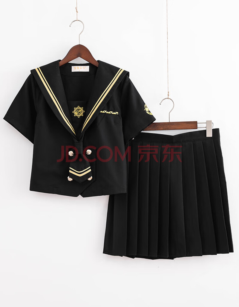 jk制服官方火枪手正统jk制服裙不良少女jk中间服学生黑色水手服学院风