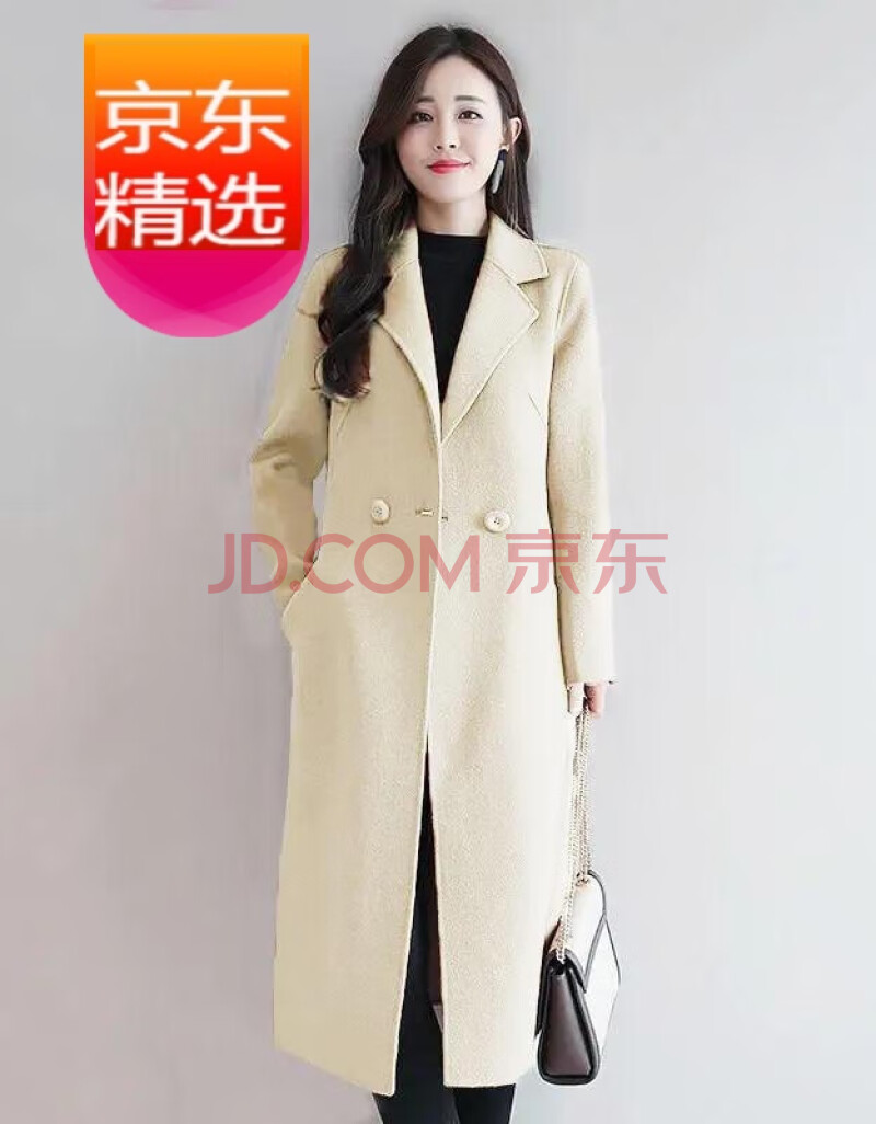 【秋冬款毛呢大衣女】85-200斤秋冬装宽松连帽复古呢子21-50岁大衣女