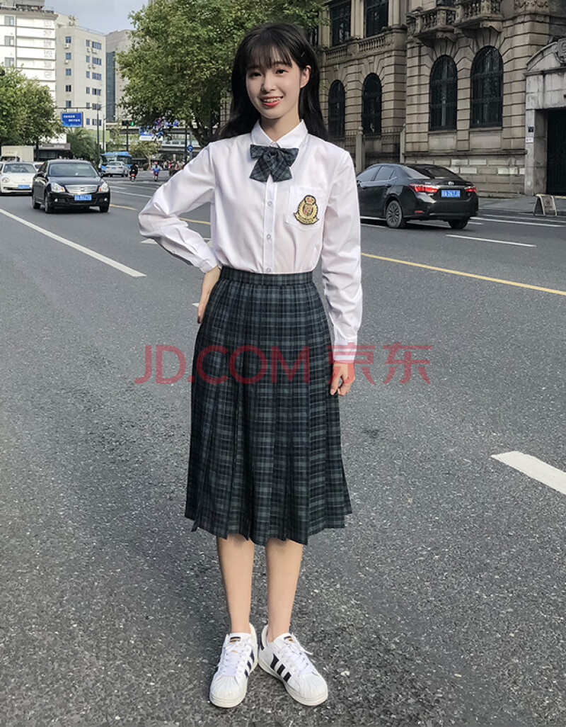 高中学生jk制服夏苋红短袖套装女夏季班服校园学院风合唱表演出 女生