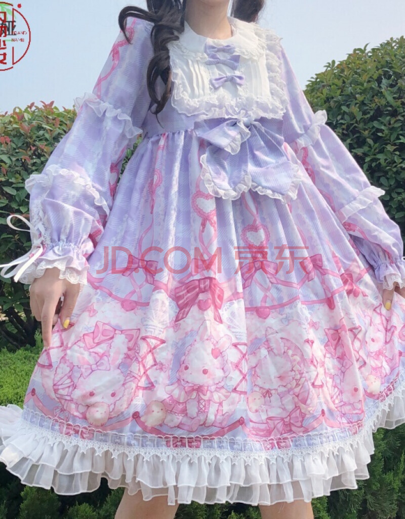 lolita日系新年连衣裙女裙子森系文艺可甜学生少女新品少女装软妹可爱