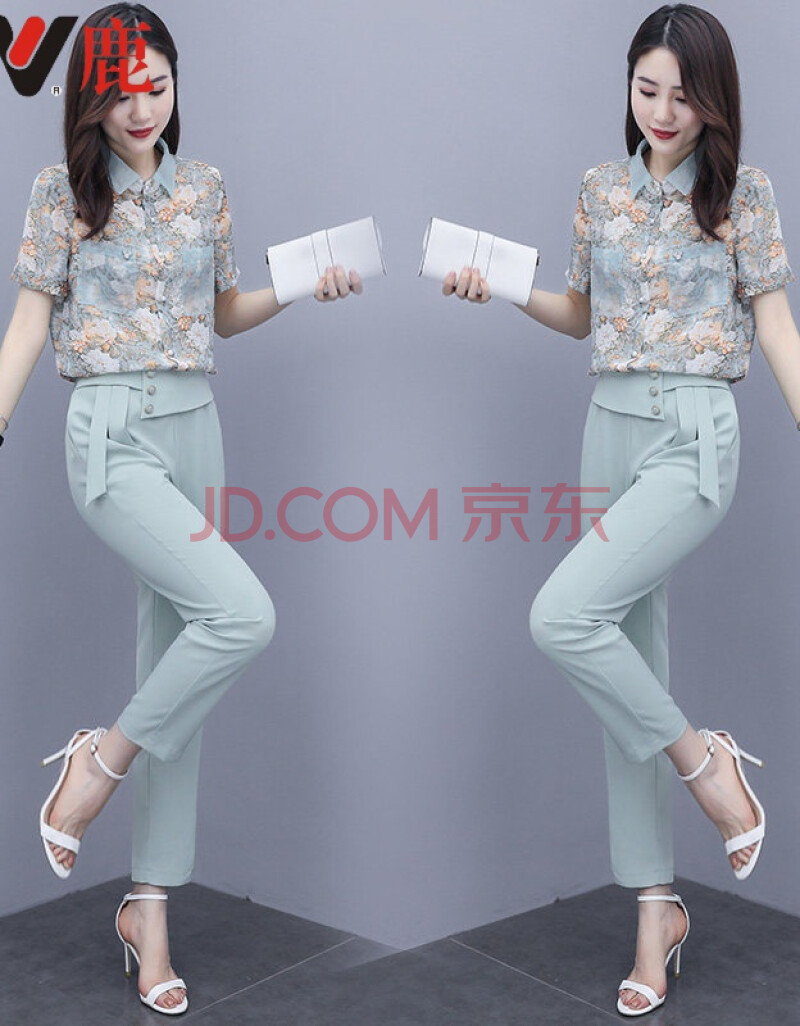 雅鹿旗严选品质淑女气质穿搭夏装新款2021年女装显瘦减龄小个子休闲裤