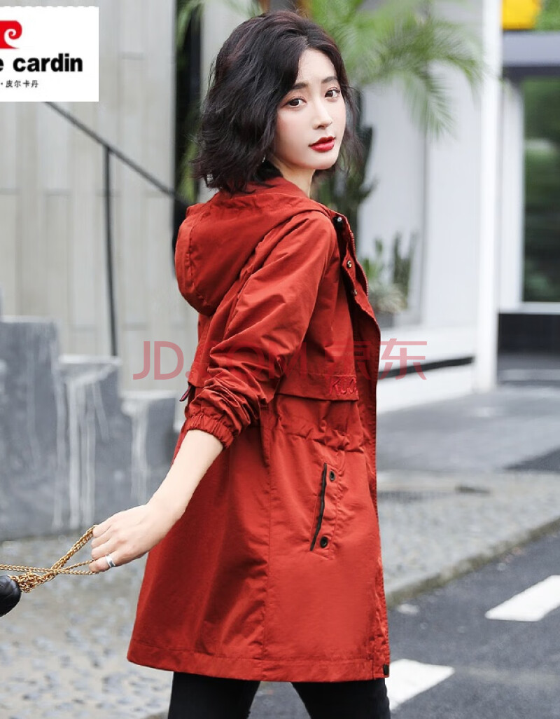 中长款2021年秋装新款韩版宽松春秋小个子气质流行女士外套针织 红色