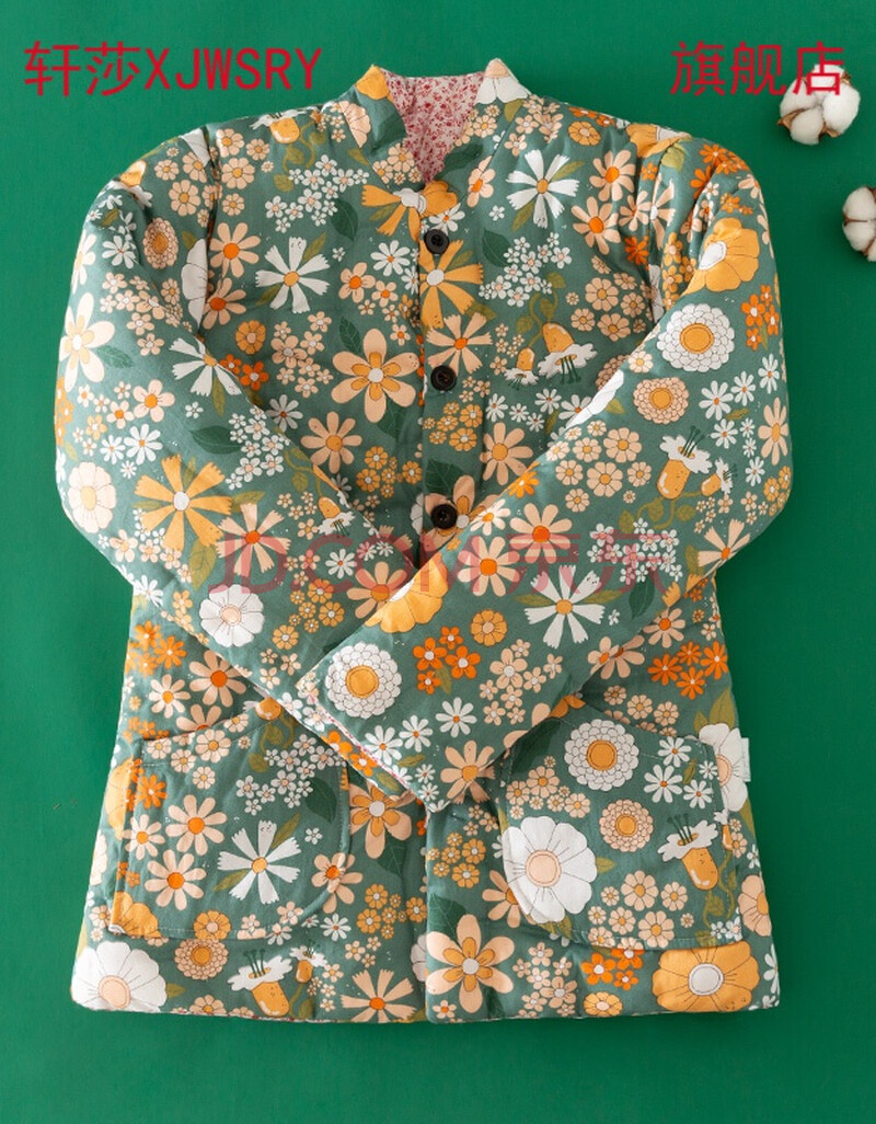 【送长辈手工纯棉花棉袄】女士冬装妈妈加厚保暖手工棉袄中老年大人外
