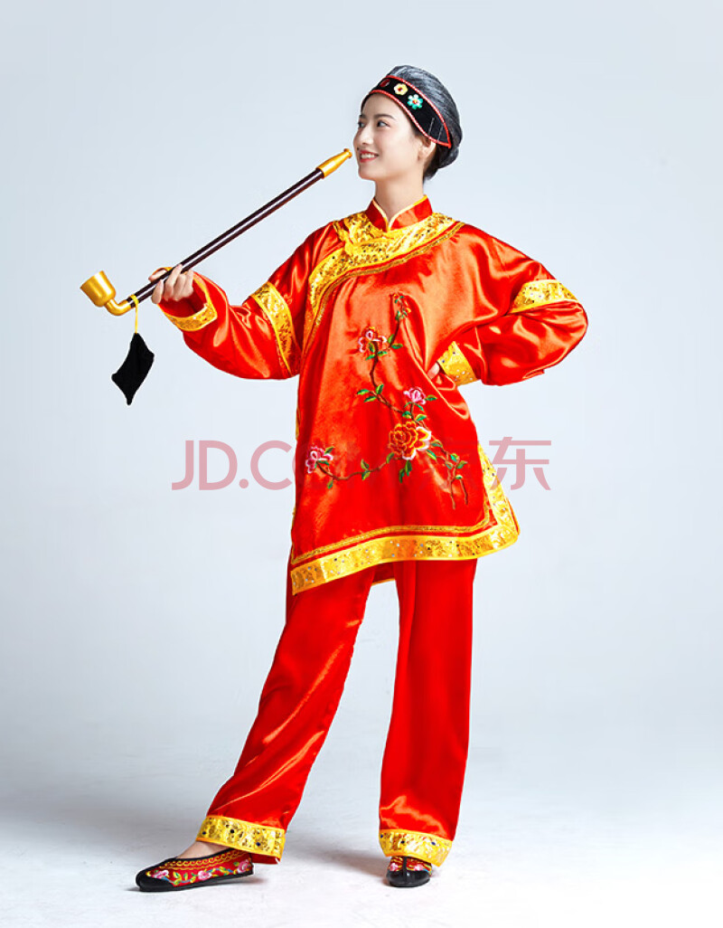 老太太地主婆二人转中老年扭秧歌衣服财主cll 红色(衣服 裤子 jia发)