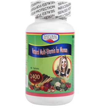 美国天然元多种天然动植物提取物营养片女士型1400mg*90片