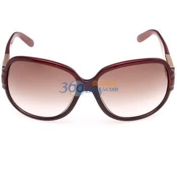 GUCCI 酒红色框浅棕色镜片内嵌logo设计女款太阳镜3176/K/S OWD02 xj