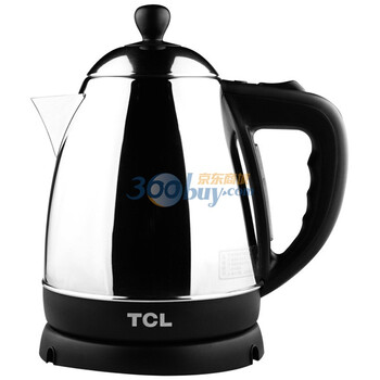 TCL TA-KB121A 不锈钢电水壶 1.2L 1500W 水沸自动断电 干烧保护