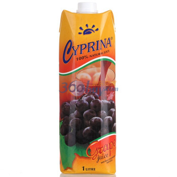 Cyprina塞浦丽娜葡萄果汁1L*4盒